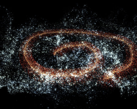 Unknown phenomenon in a distant galaxyの写真素材