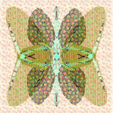 Seamless patterned texture in the form of square tilesのイラスト素材