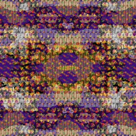 Seamless patterned texture in the form of square tilesのイラスト素材