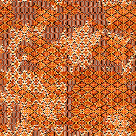 Seamless patterned texture in the form of square tilesのイラスト素材