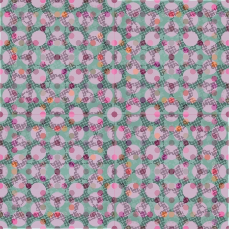 Vector - Seamless patterned white texture with colorful polka dotsのイラスト素材