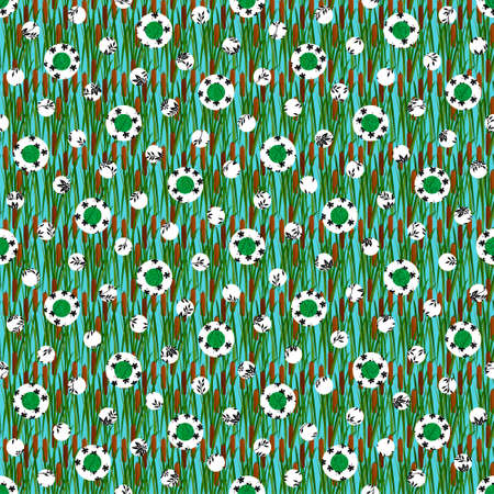 - Seamless patterned  texture  polka dotsのイラスト素材