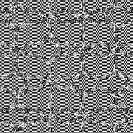 Seamless patterned texture in the form of square tilesのイラスト素材