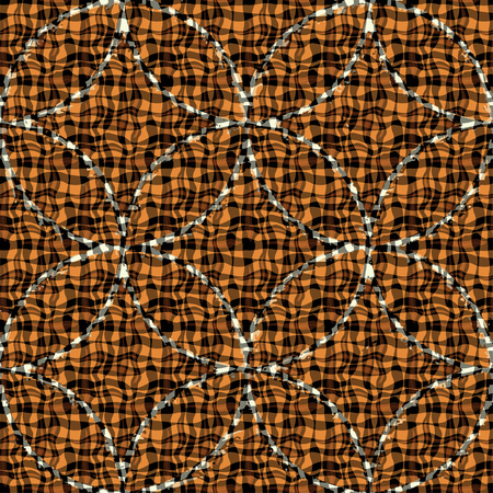Seamless patterned texture in the form of square tilesのイラスト素材