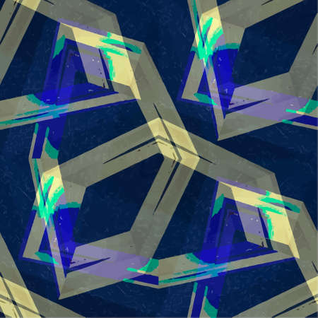 Ornate seamless texture in the form of square tilesのイラスト素材