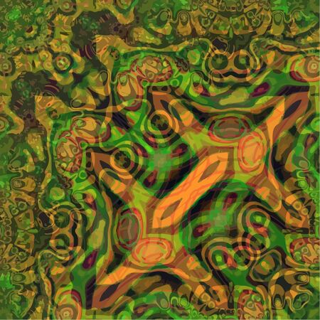 Ornate seamless texture in the form of square tilesのイラスト素材