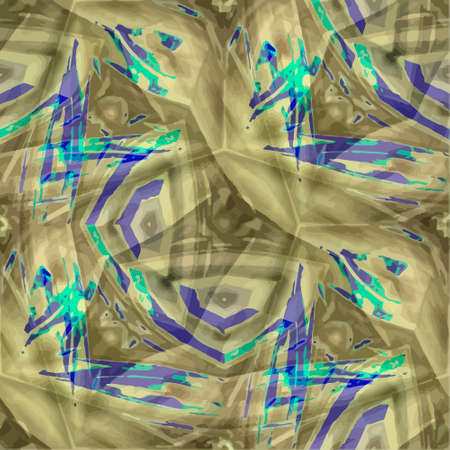 Ornate seamless texture in the form of square tilesのイラスト素材