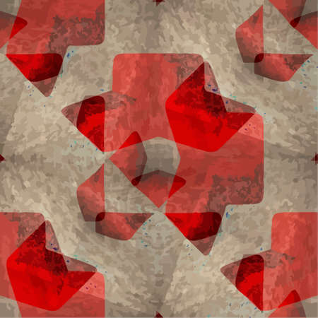 Ornate seamless texture in the form of square tilesのイラスト素材