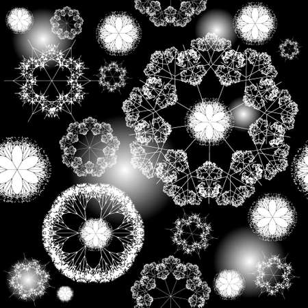 Seamless patterned image in the form of a squareのイラスト素材