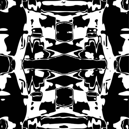 Ornate seamless texture in the form of square tilesのイラスト素材