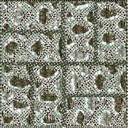 Seamless patterned texture in the form of square tilesのイラスト素材