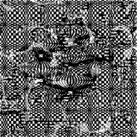 Ornate seamless texture in the form of square tilesのイラスト素材