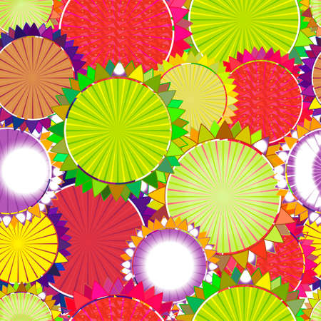 Ornate seamless texture in the form of square tilesのイラスト素材