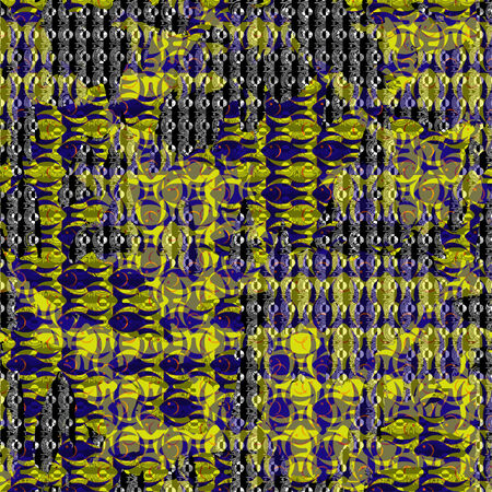 Ornate seamless texture in the form of square tilesのイラスト素材