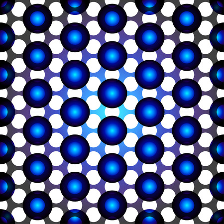 Vector seamless pattern with translucent polka dotsのイラスト素材