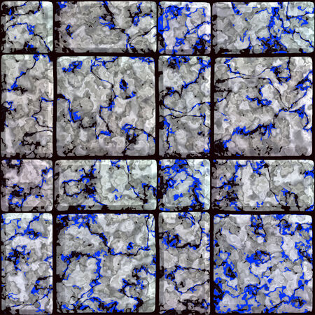 Ornate seamless texture in the form of square tilesのイラスト素材