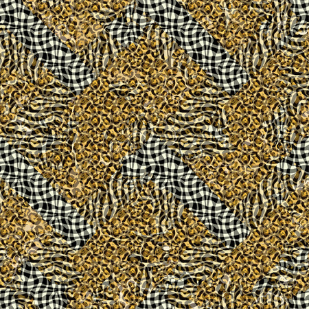 Ornate seamless texture in the form of square tilesのイラスト素材