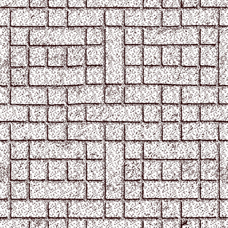 Seamless texture of patterned dots in the form of square tilesのイラスト素材