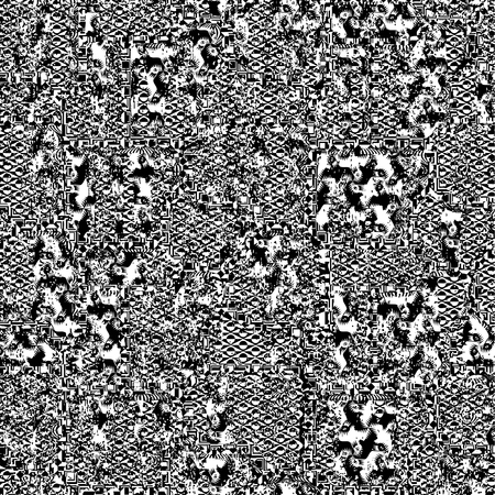 Seamless patterned mask texture in the form of a square frameのイラスト素材