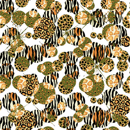 Seamless texture in the form of patterned frameのイラスト素材