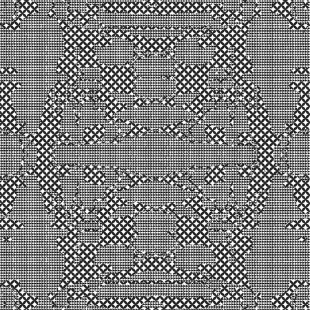 Seamless patterned frame in the form of square tilesのイラスト素材