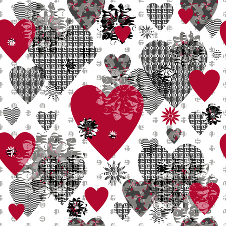 Seamless patterned frame in the form of square tilesのイラスト素材