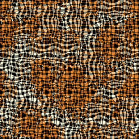 Seamless patterned texture in the form of square tilesのイラスト素材