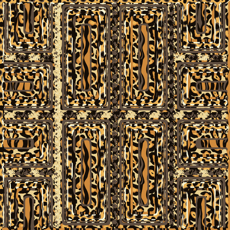 Seamless patterned texture in the form of square tilesのイラスト素材
