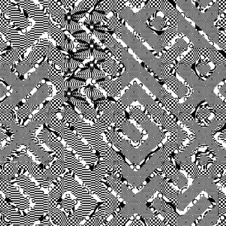 Seamless patterned texture in the form of square tilesのイラスト素材