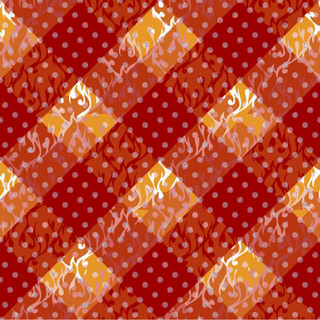 Seamless patterned frame in the form of square tilesのイラスト素材