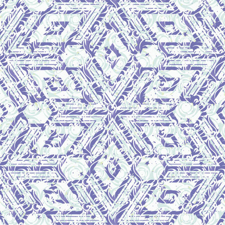 Seamless patterned frame in the form of square tilesのイラスト素材