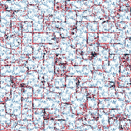 Patterned abstract texture in the form of a square frameのイラスト素材