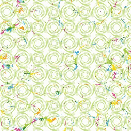 Patterned creative texture of curls as square tilesのイラスト素材