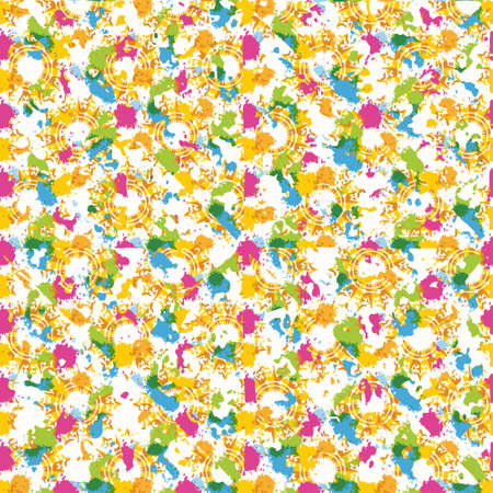 Patterned texture in the form of square tilesのイラスト素材