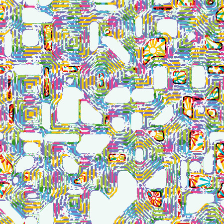 Patterned texture in the form of square tilesのイラスト素材