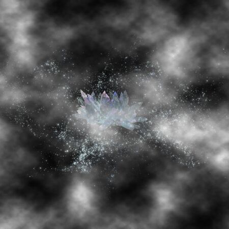 Mysterious crystals of clouds in the distant galaxy;の写真素材