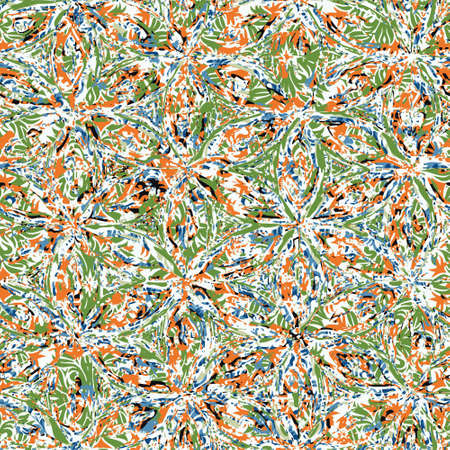 Creative patterned frame in the form of square tilesのイラスト素材