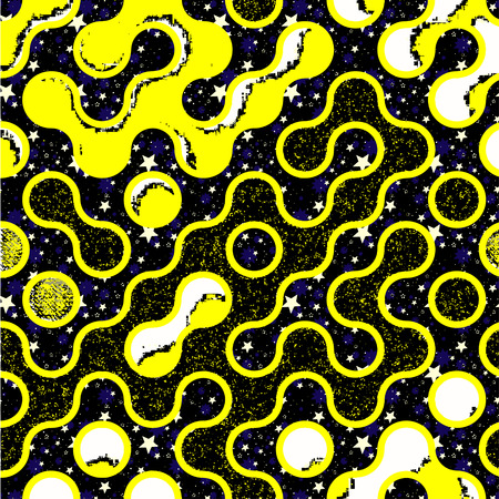 Creative patterned texture in the form of square tilesのイラスト素材