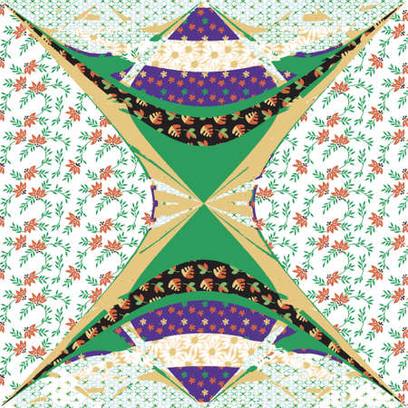 Patterned creative texture of square tilesのイラスト素材