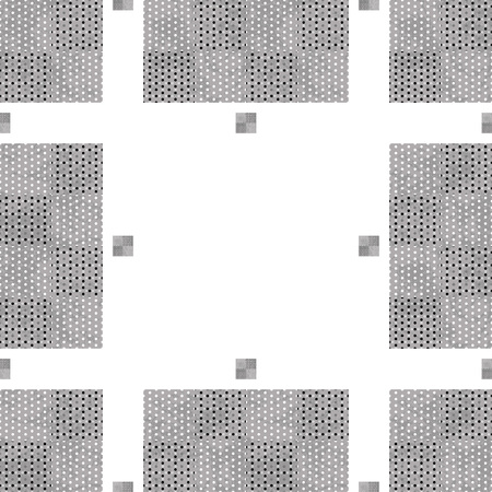 Ornate creative texture in the form of square tiles(vector EPS 10)のイラスト素材