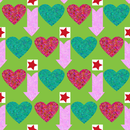 Creative patterned texture in the form of square tiles (vector EPS 10)