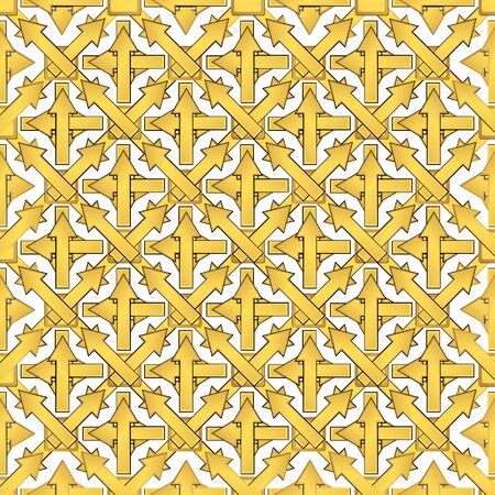 Creative patterned texture in the form of a square tile (vector eps 10)のイラスト素材