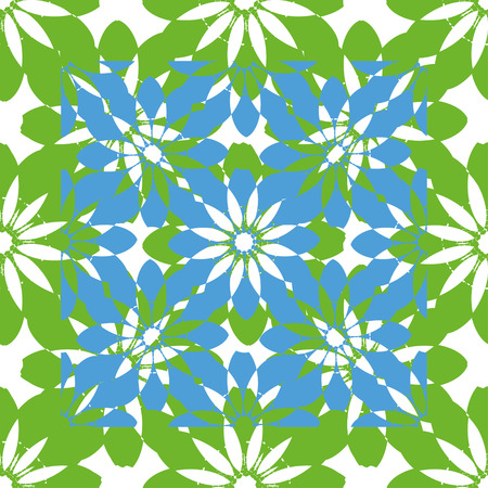 Ornate creative texture in the form of square tiles (vector eps 10)のイラスト素材