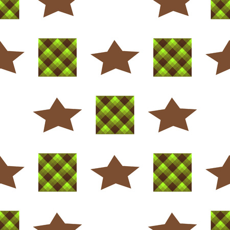 Creative patterned texture in the form of square tilesのイラスト素材