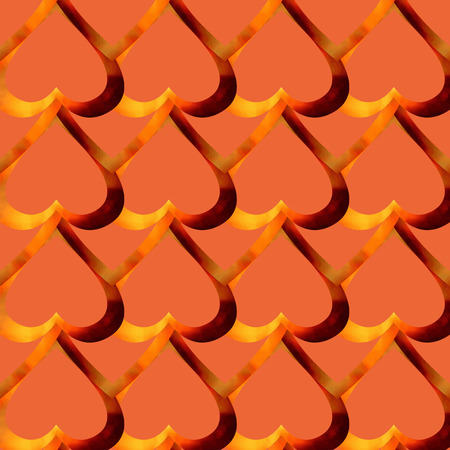 Creative patterned drawing in the form of square tiles (vector EPS 10)のイラスト素材