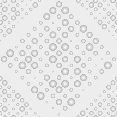 Seamless vector polka dot pattern with gradient balls on a grey, vctor eps 10のイラスト素材