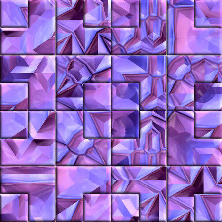 Creative patterned texture in the form of square tiles, vector eps 10のイラスト素材