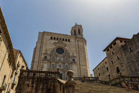 The Cathedral of Girona, Spainの写真素材
