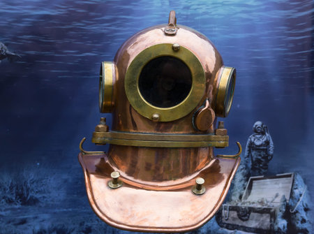 The old diving helmet