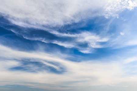 Cloudscape background of a tranquil blue skyの写真素材